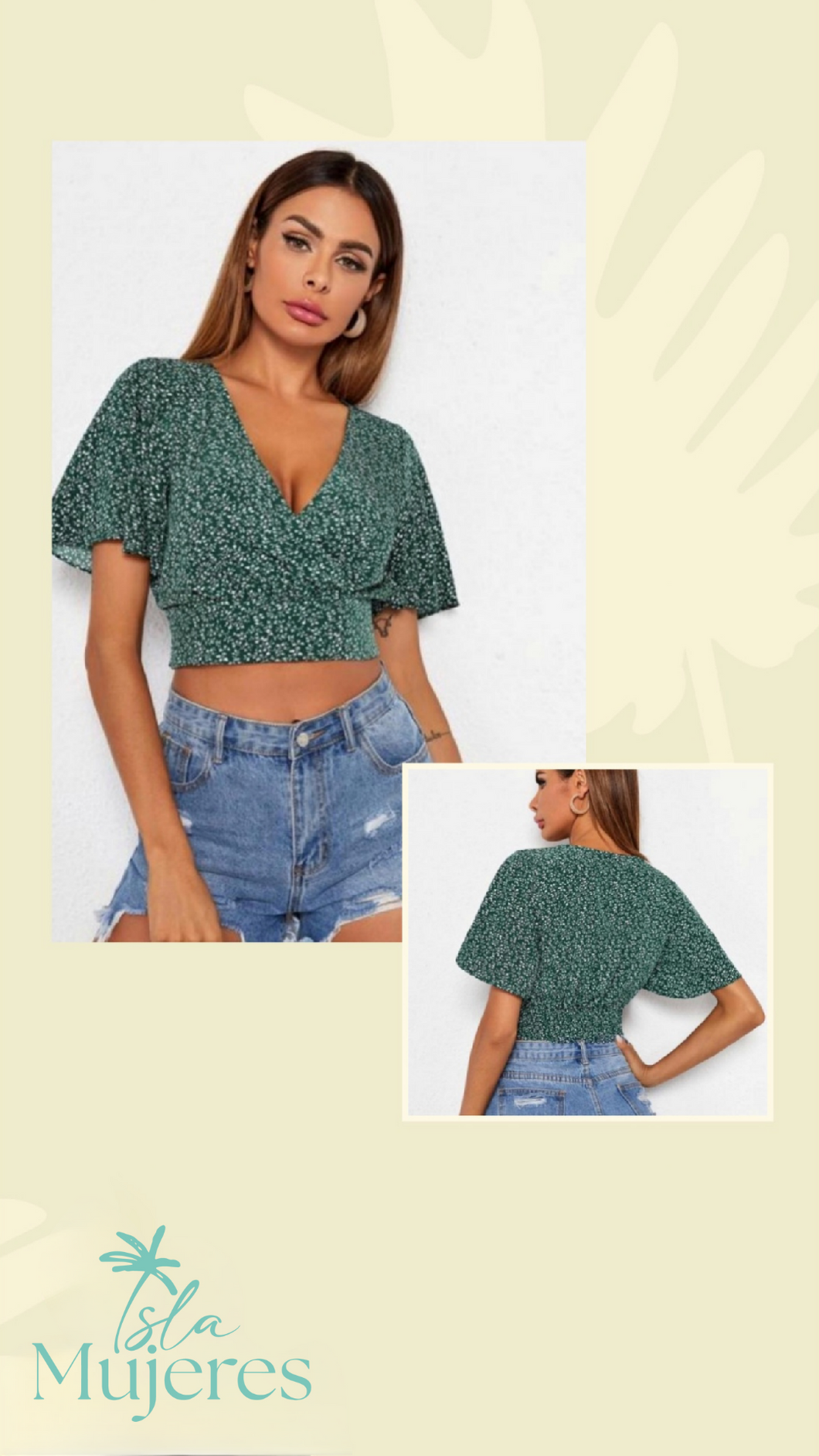 Blusa Verde Mangas