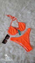 Cargar imagen en el visor de la galería, Vestido de Baño Naranja Coral
