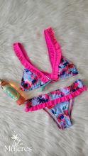 Cargar imagen en el visor de la galería, Vestido de Baño Fucsia Moño Atrás
