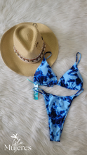 Cargar imagen en el visor de la galería, Vestido de Baño Azul Tie Dye
