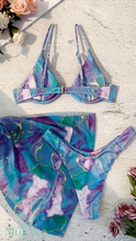 Cargar imagen en el visor de la galería, Vestido de Baño Azul/Morado/Verde
