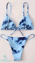 Cargar imagen en el visor de la galería, Vestido de Baño Azul Tie Dye

