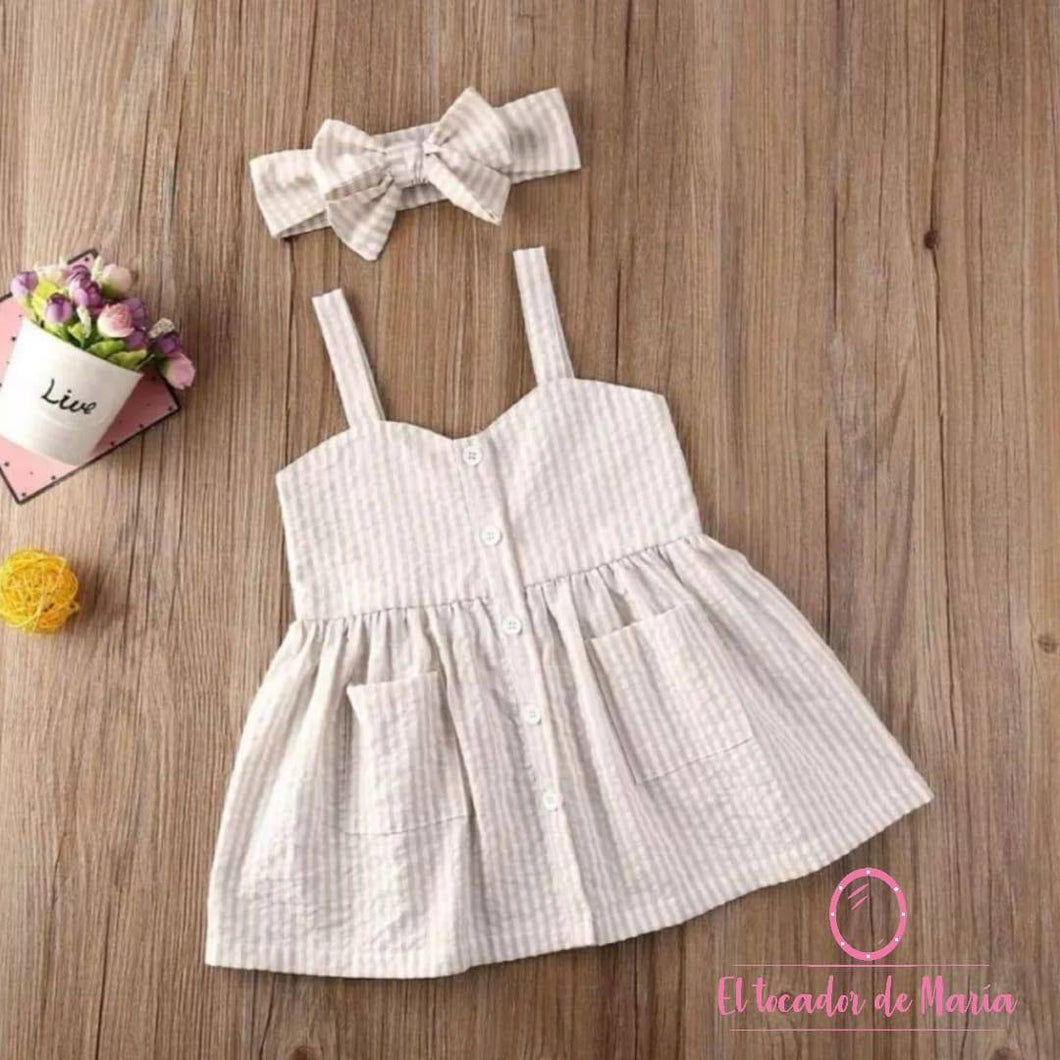 Vestido Bolsillos Adelante