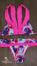 Cargar imagen en el visor de la galería, Vestido de Baño Fucsia Moño Atrás
